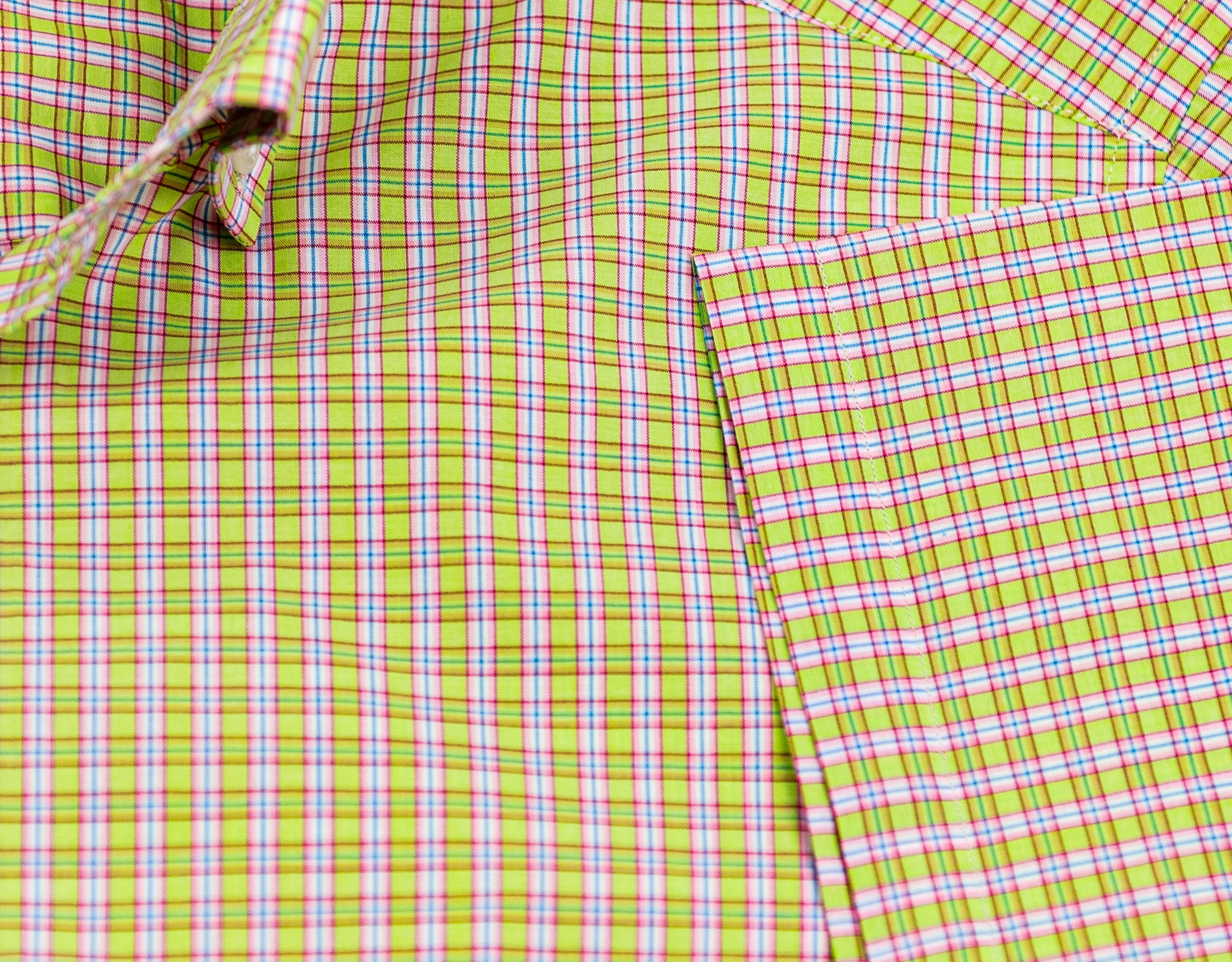 Wear Sierra Top Shelf Men's Cotton Button Down Short Sleeve Shirts Green Plaid