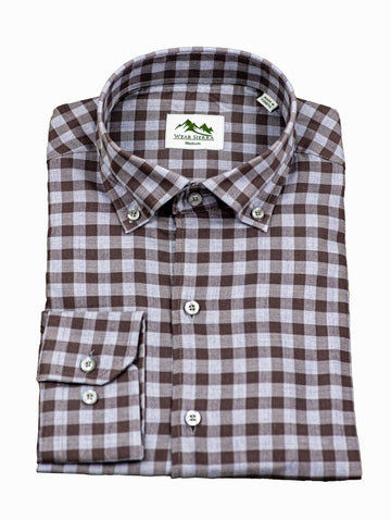 Wear Sierra Top Shelf Men's Cotton Long Sleeve Button Down Shirts in Gray Check
