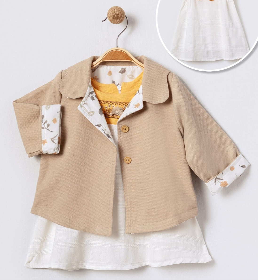 Little Girls' Sundress and Jacket Set - 2 Piece Adorable Little Girls Outfit, Perfect for Summer and Fall