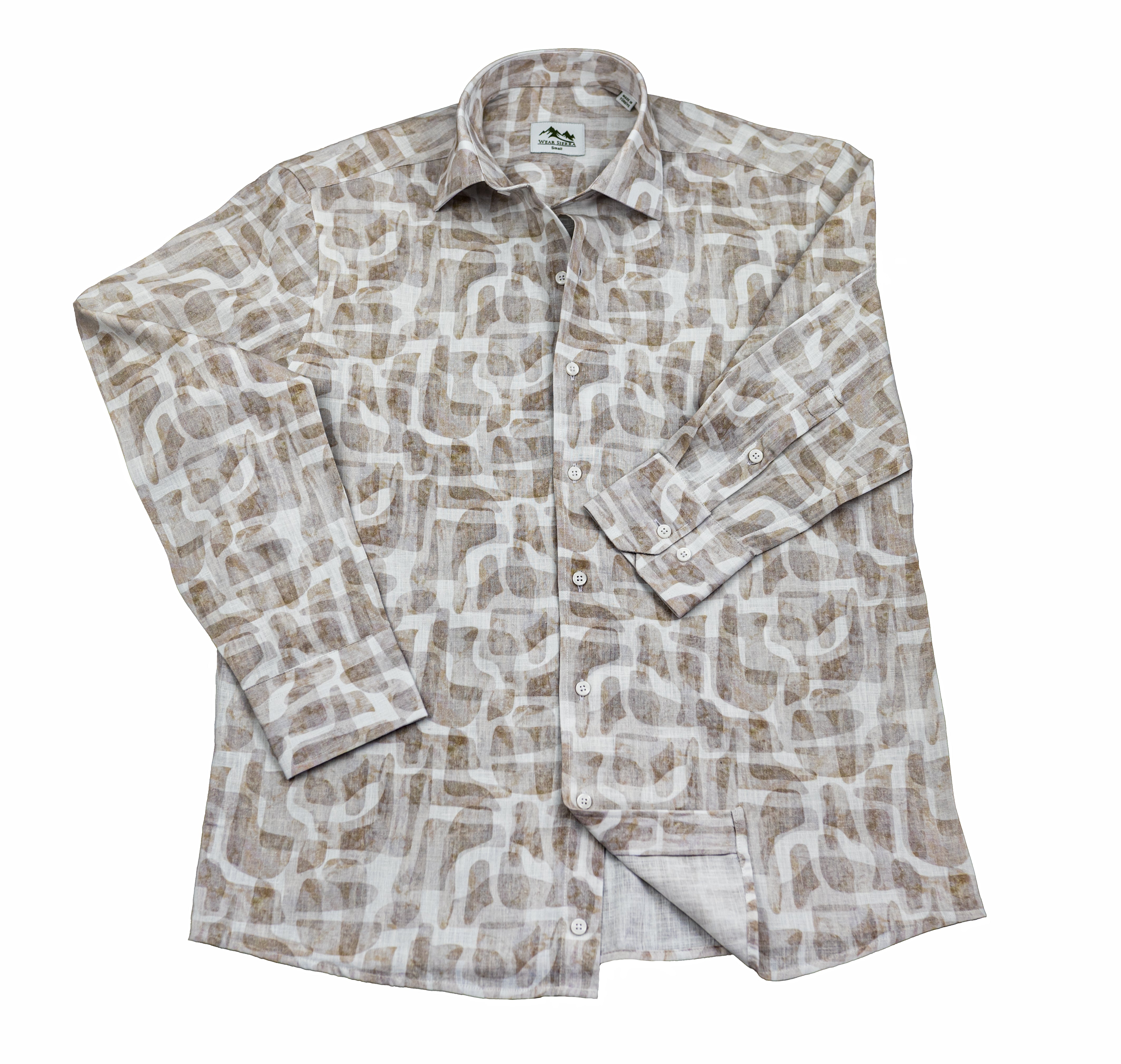 Wear Sierra Top Shelf Men's Cotton Long Sleeve Button Up Shirts in Gray