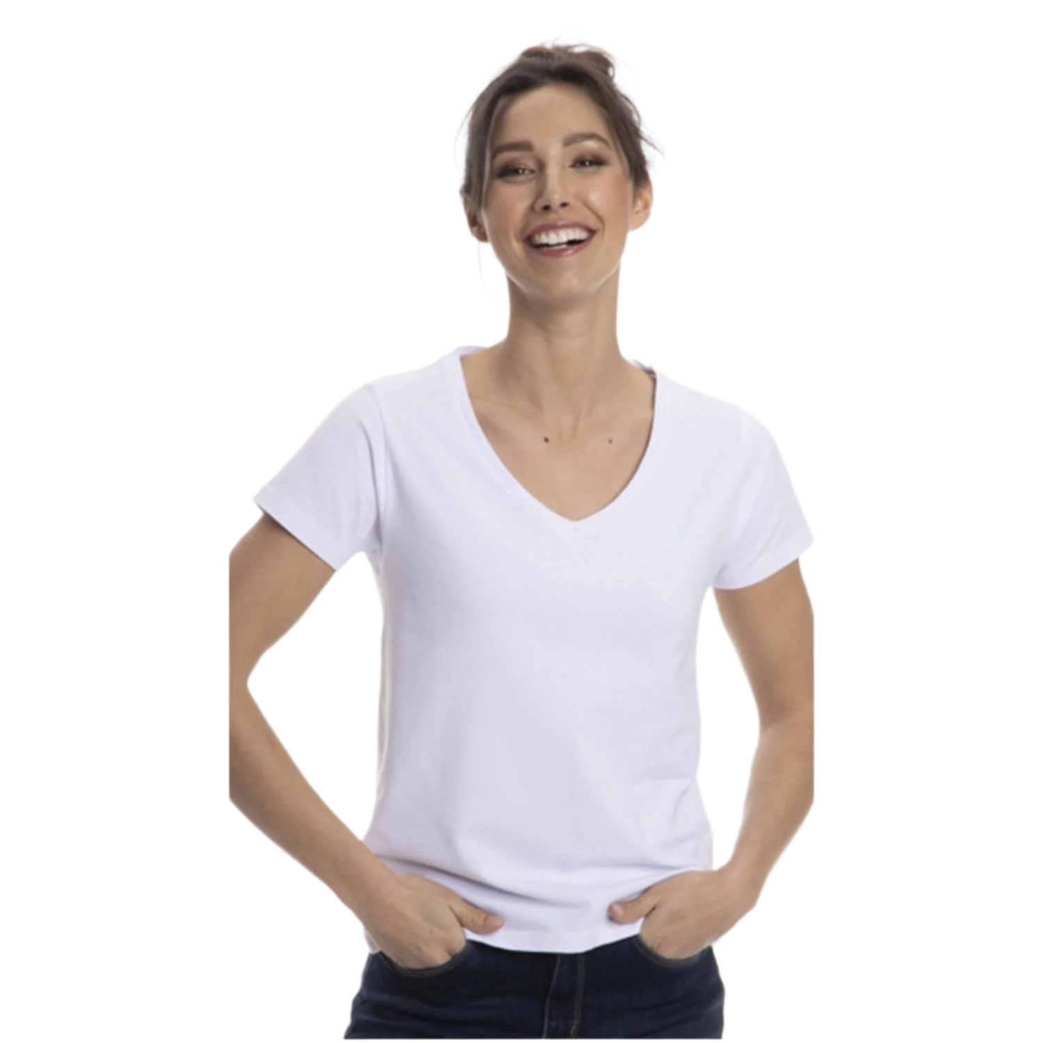 Women's Short Sleeve V-Neck T-Shirts - Colorful Women's Shirts - Great for Laying under Scrubs, Sweaters, Turkish Cotton Short Sleeve Shirts
