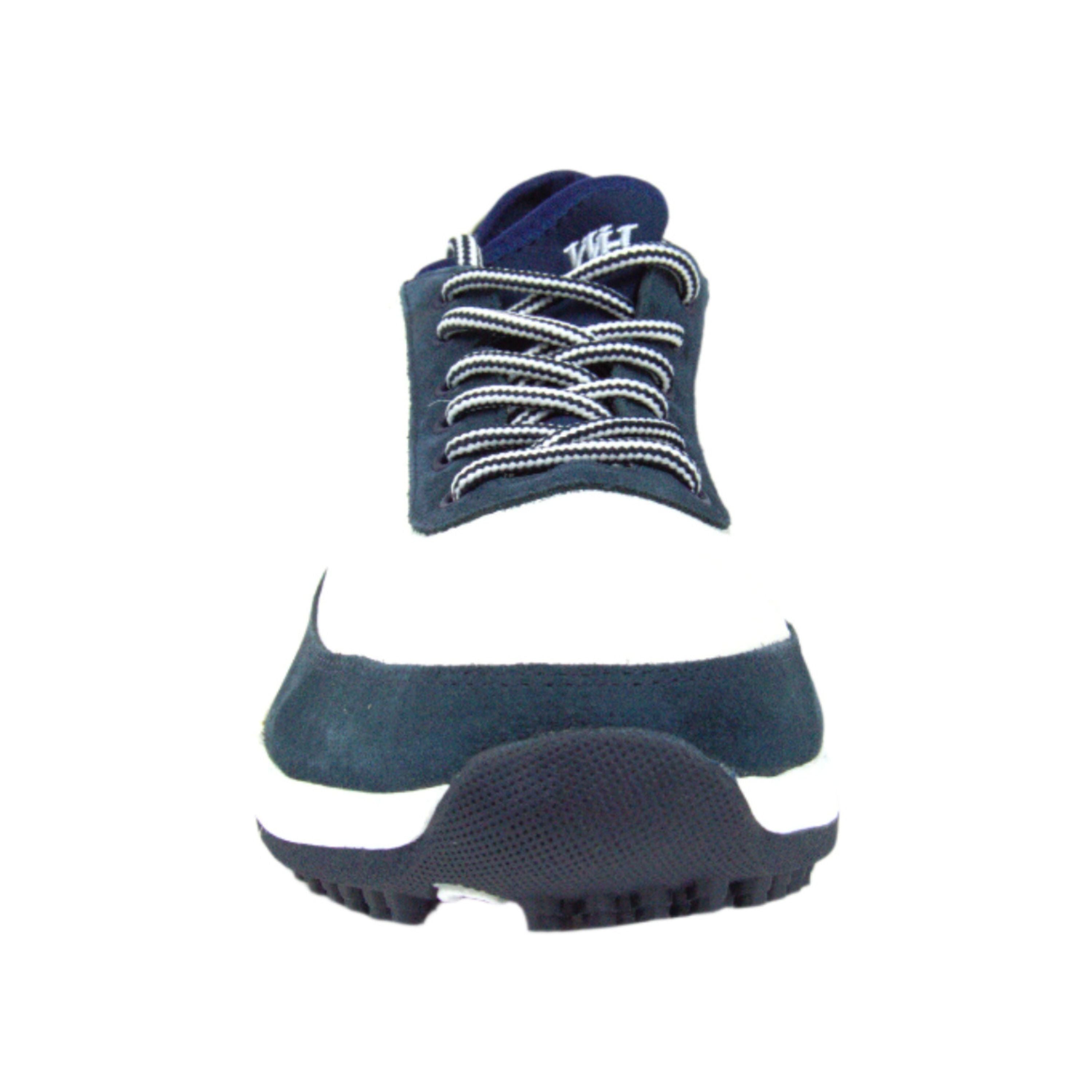 W&H Suede Navy & White - Original Design Signature Golf Shoes for Men - CLEARANCE