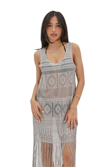 Beautiful Long Women's Beach Dress, Cover Up Dress for Lake, Pool, Beach, Cruise