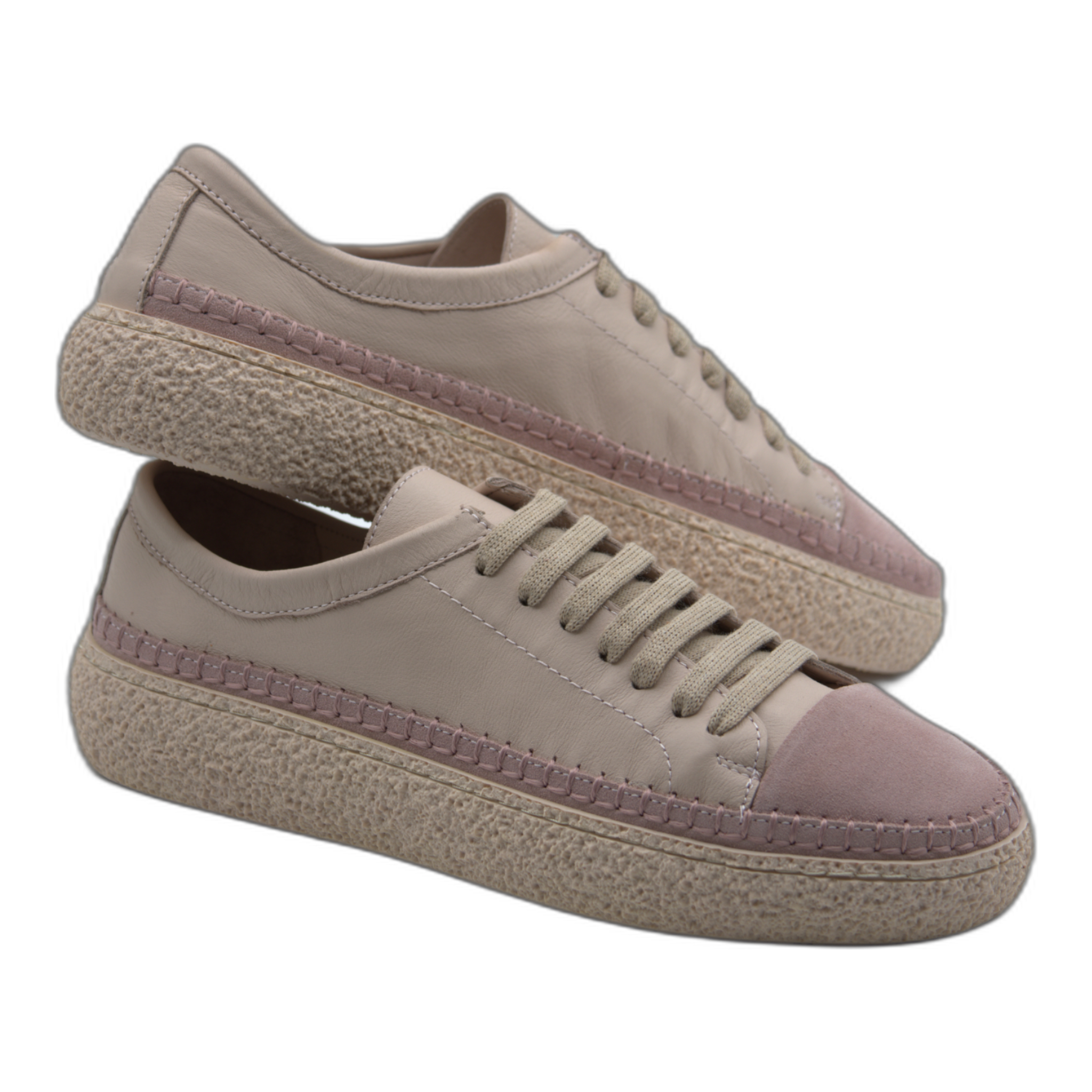 Women's Colorful Leather Sneakers - Great for the Office, Casual Days (Aimee Style)