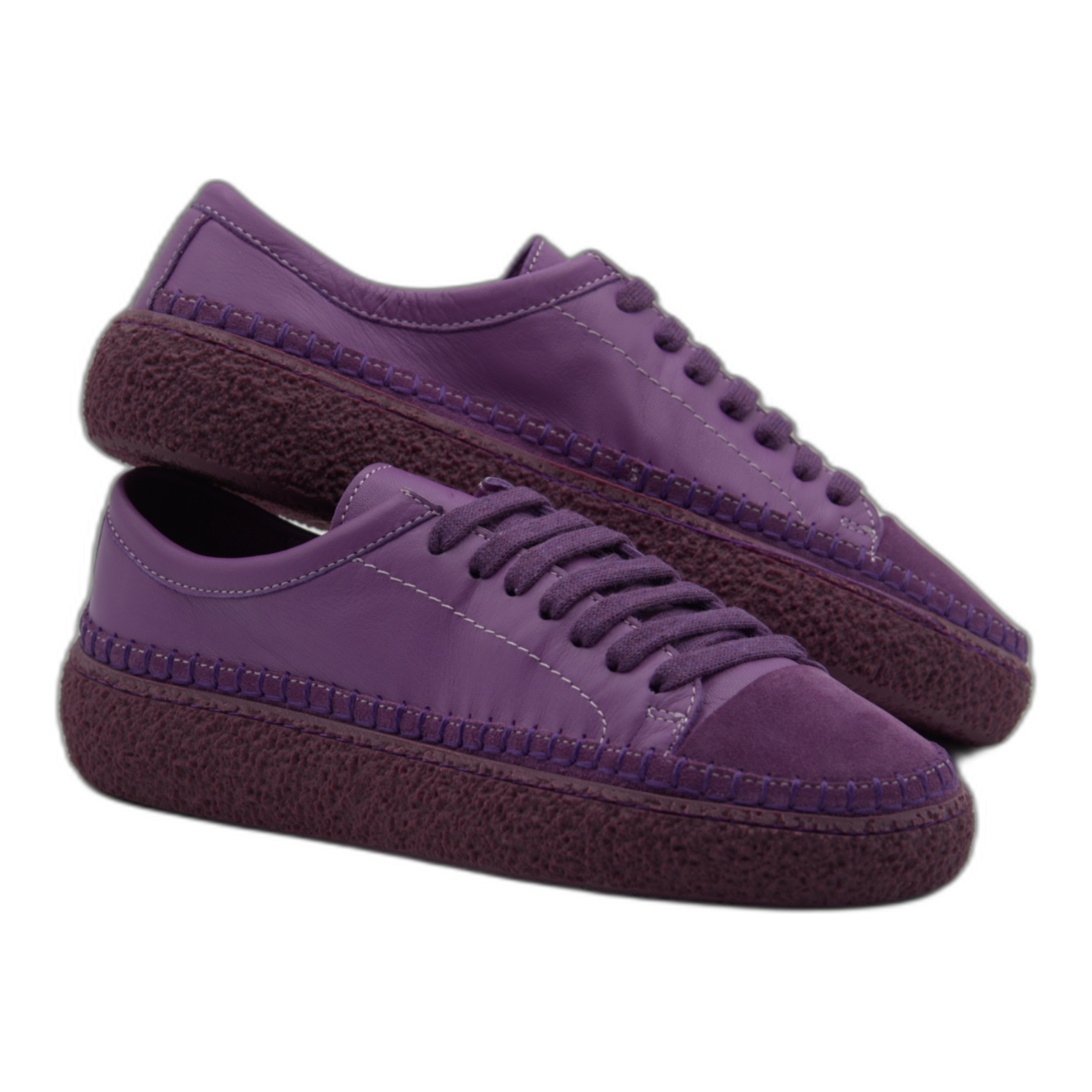 Women's Colorful Leather Sneakers - Great for the Office, Casual Days (Aimee Style)