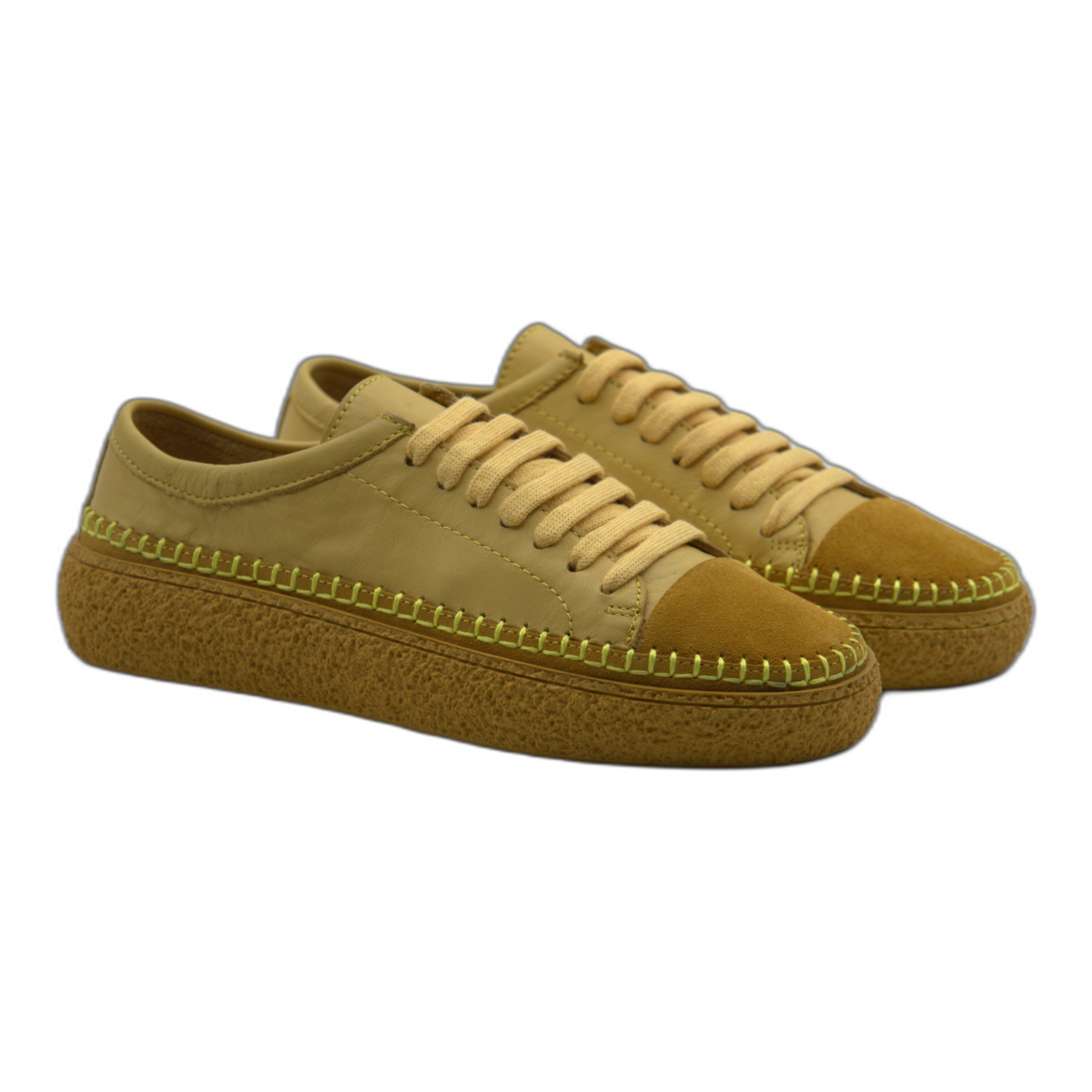 Women's Colorful Leather Sneakers - Great for the Office, Casual Days (Aimee Style)