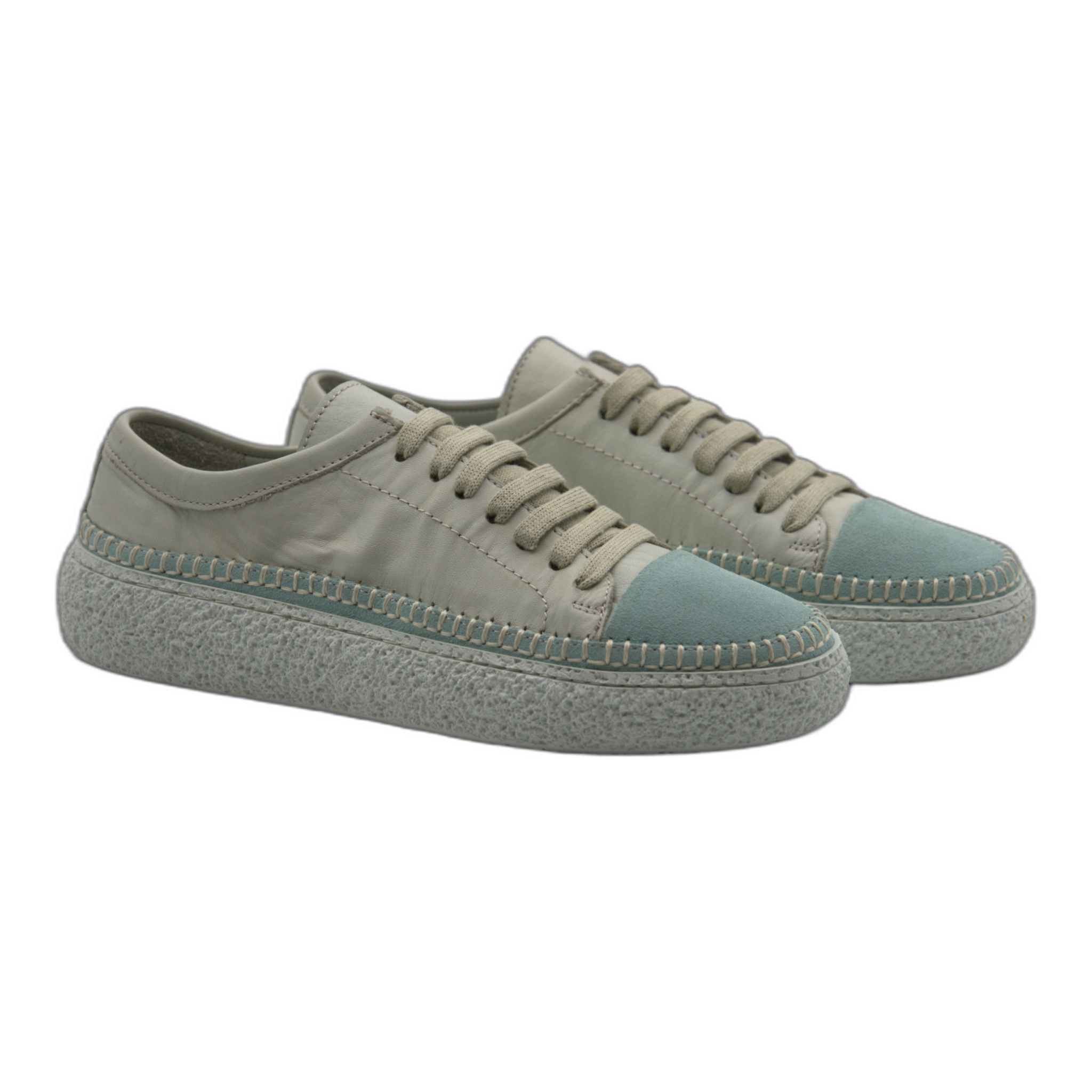 Women's Colorful Leather Sneakers - Great for the Office, Casual Days (Aimee Style)