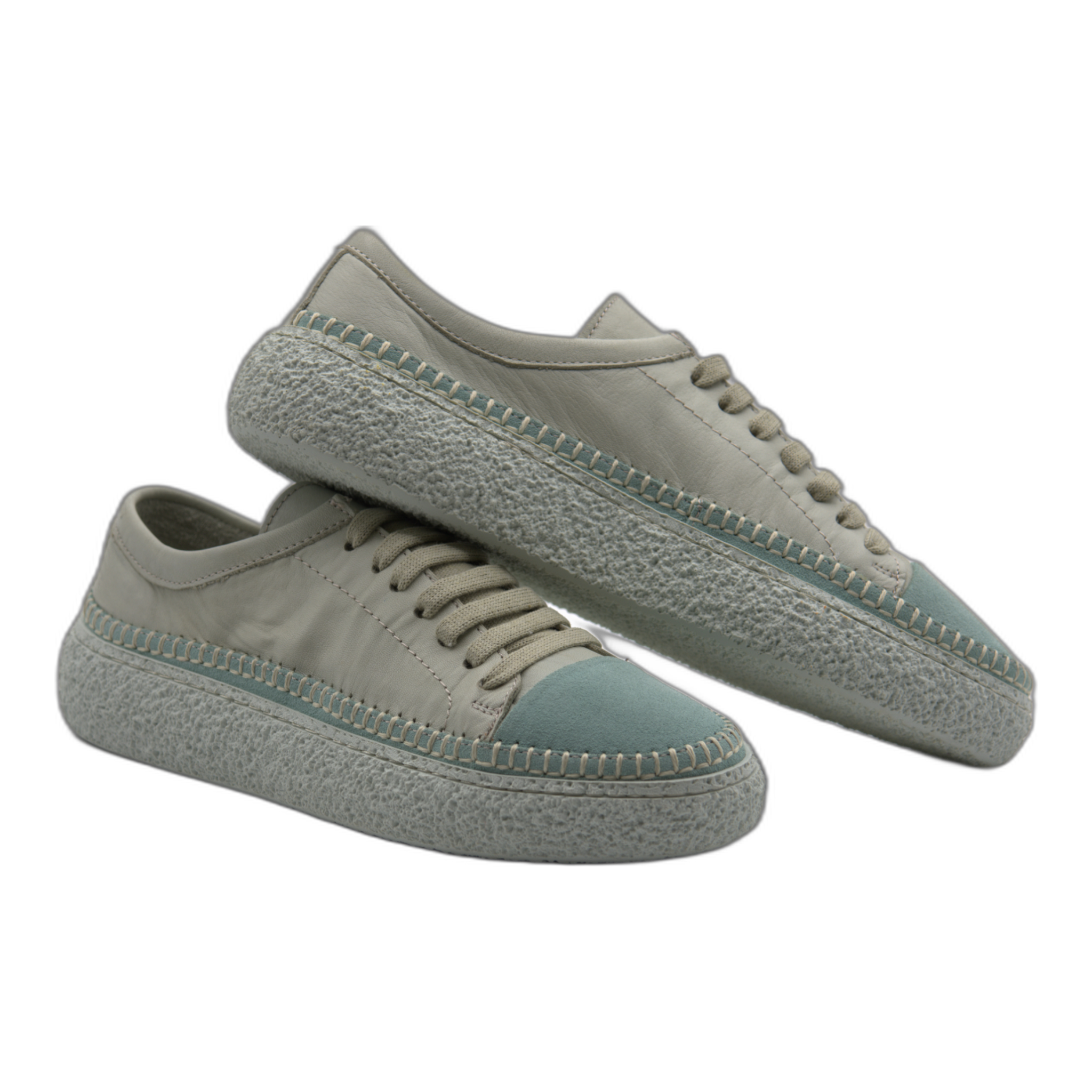 Women's Colorful Leather Sneakers - Great for the Office, Casual Days (Aimee Style)