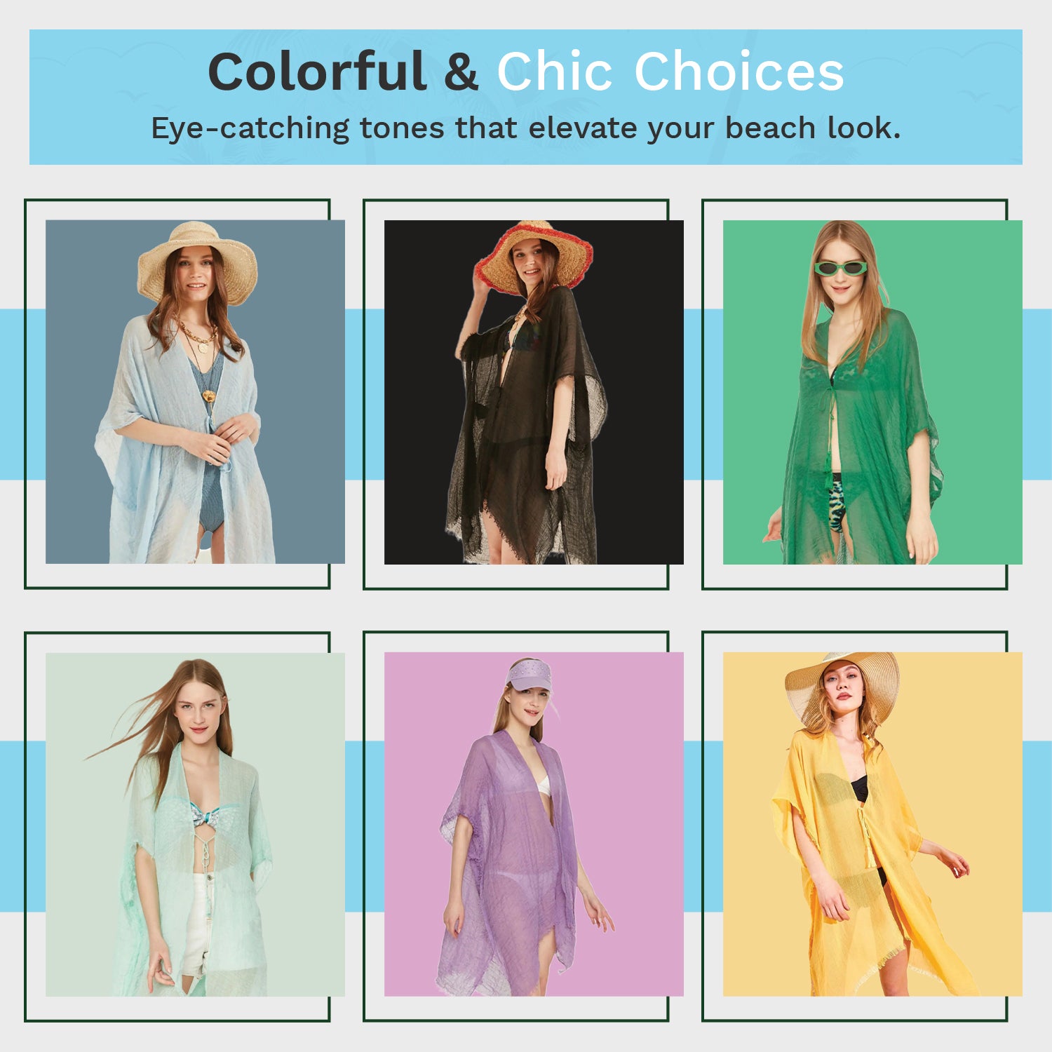 Women's Colorful and Stylish Beach Cover Up, Perfect Summer Wear at the Pool