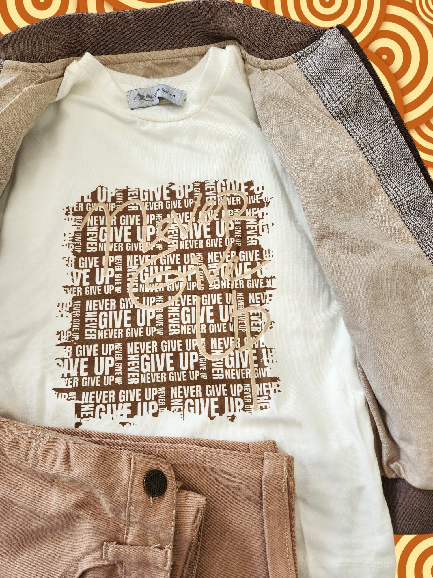 Little Boys' Jacket, T-Shirt and Jeans 3-Piece Set in Comfortable Cotton for Toddler Boys