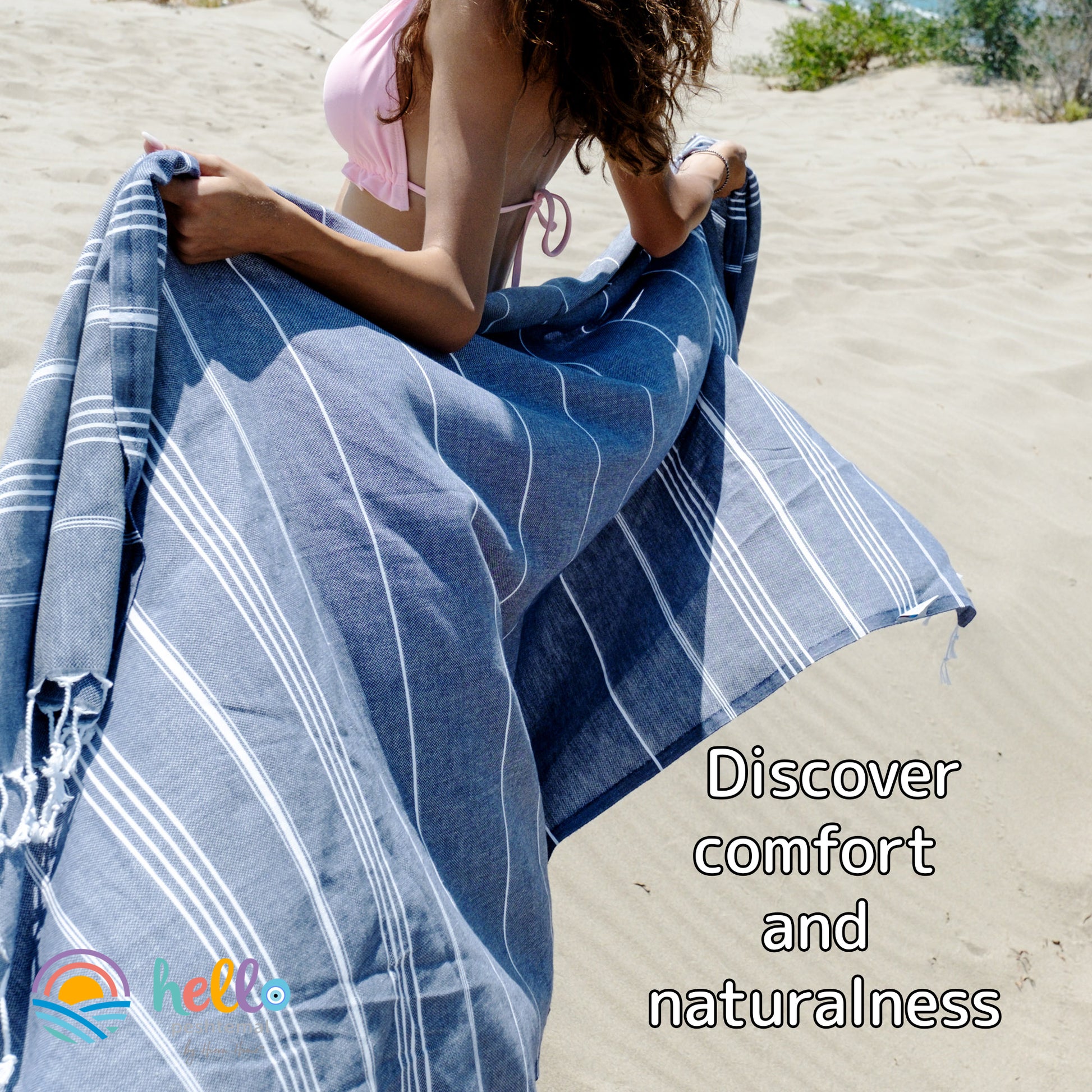 Cotton Oversized Towel for Beach, Picnics - Wear Sierra