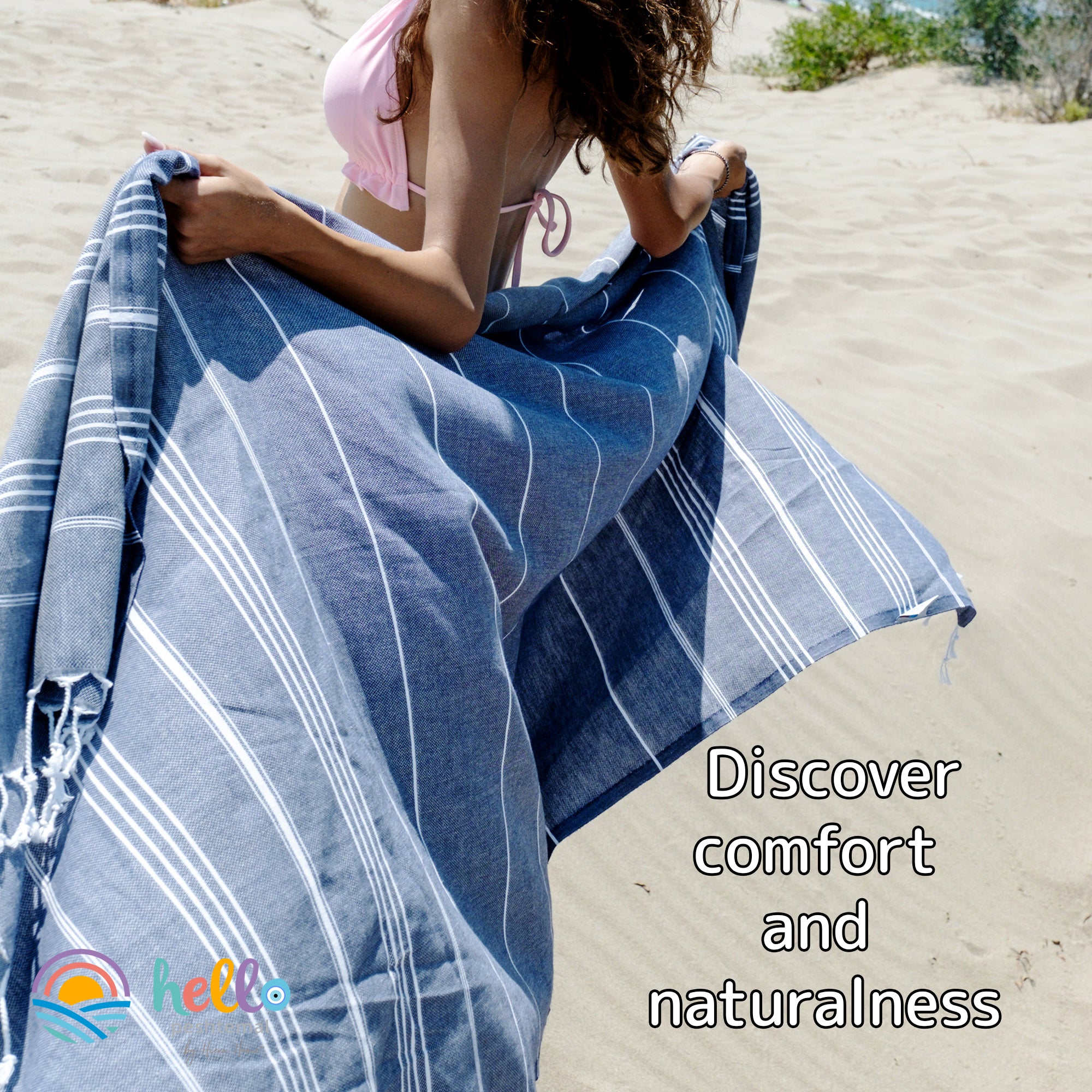 Cotton Oversized Towel for Beach, Picnics - Wear Sierra