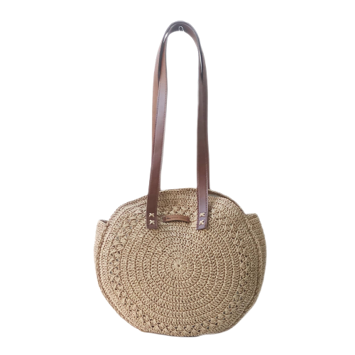 Hand Crafted Casual Shoulder Purse for Her in Organic Natural Paper Yarn - Wear Sierra