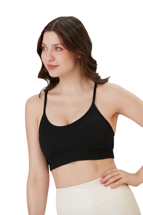 Padded Ladies' Workout Wear, Spaghetti Strap Racer Back, Round Neck Top - NEW ARRIVALS! - Wear Sierra