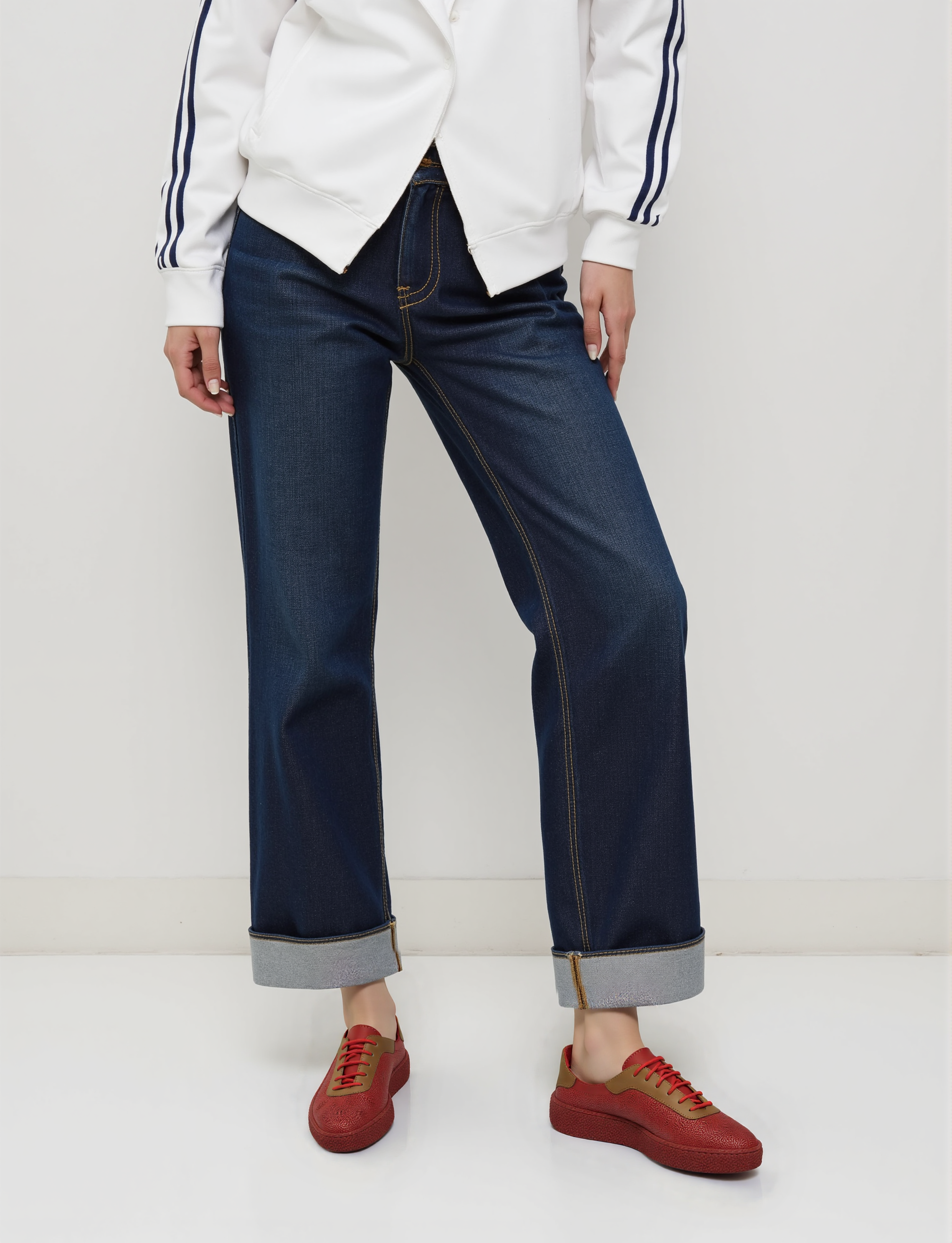 Women's Lace-Up Slip On Leather Sneakers (Colette Style)