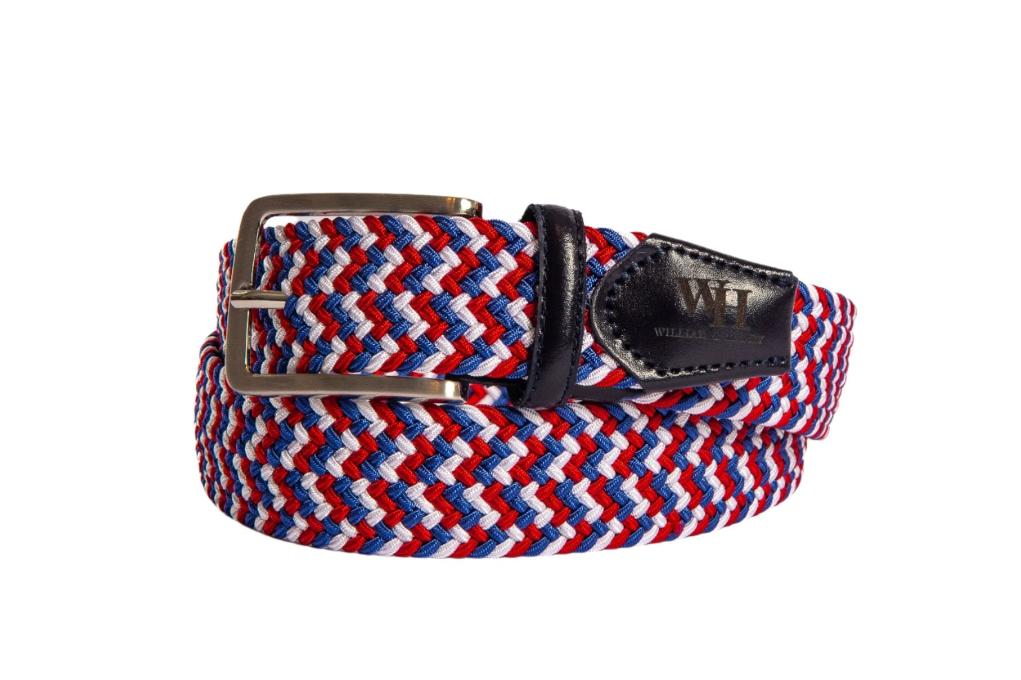 W&H Braided Micro Stripe Stretch Golf Belts for Men & Women