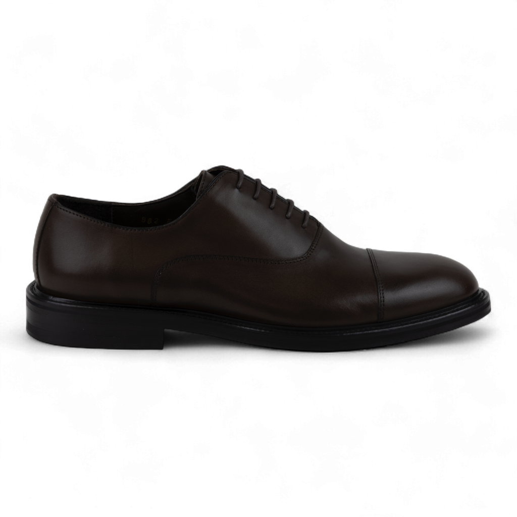 Men's Classic Leather Dress Shoes in Brown - Great Pick for the Office!  (Diogenes Style)