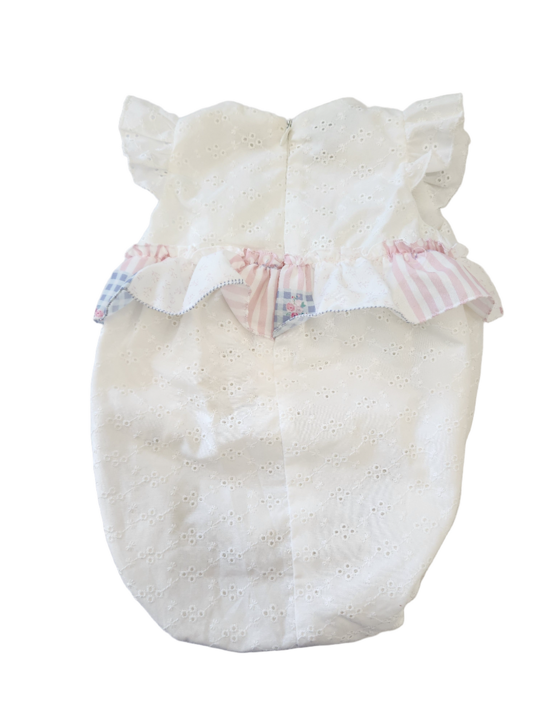 Infant Girl's 2-Piece Summer Romper with Flutter Sleeves & Matching Sun Hat