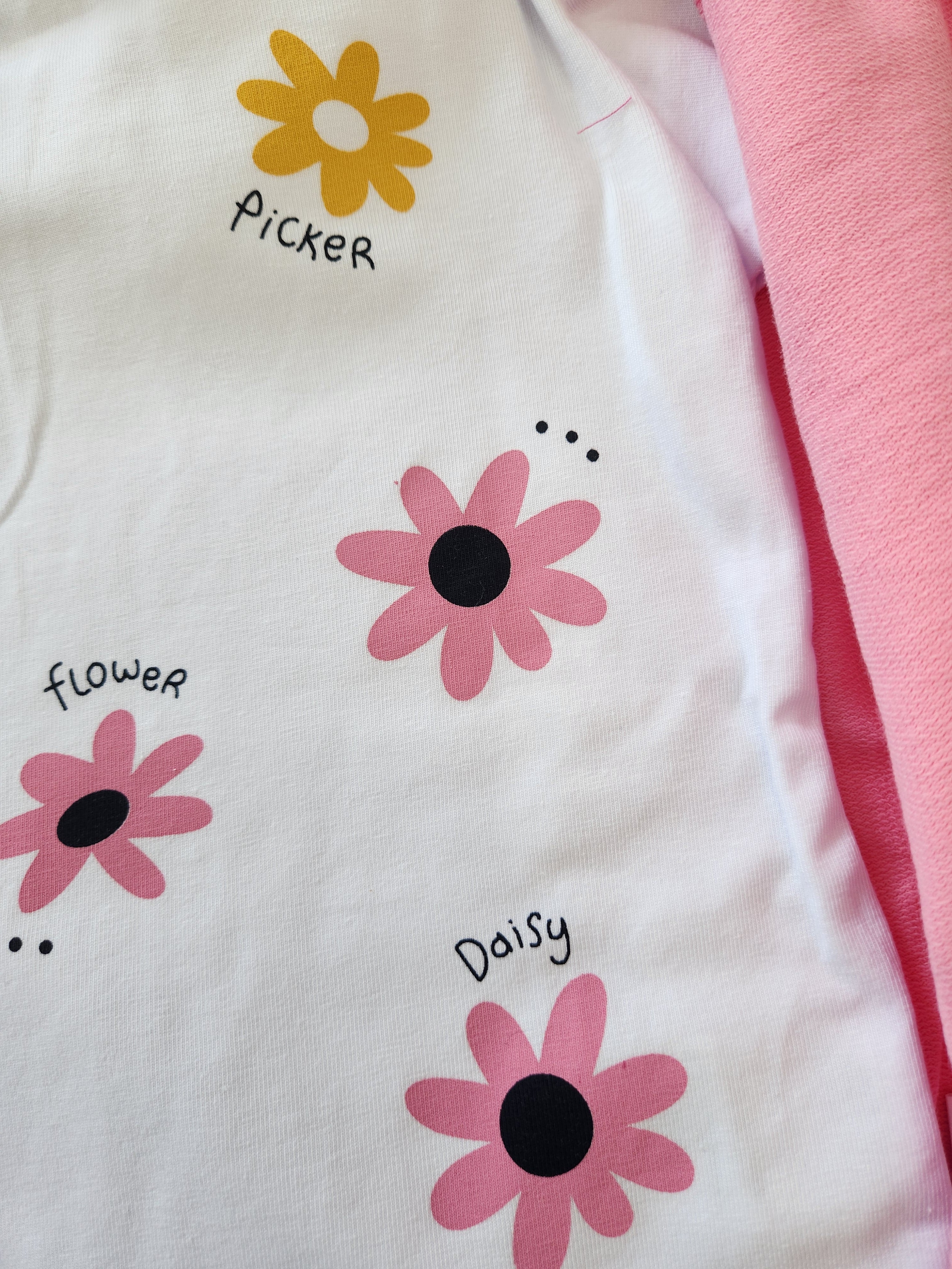 Little Girls' Colorful Hoodie Jacket, Jeans and T-Shirt Cute Girly 3-Piece Set