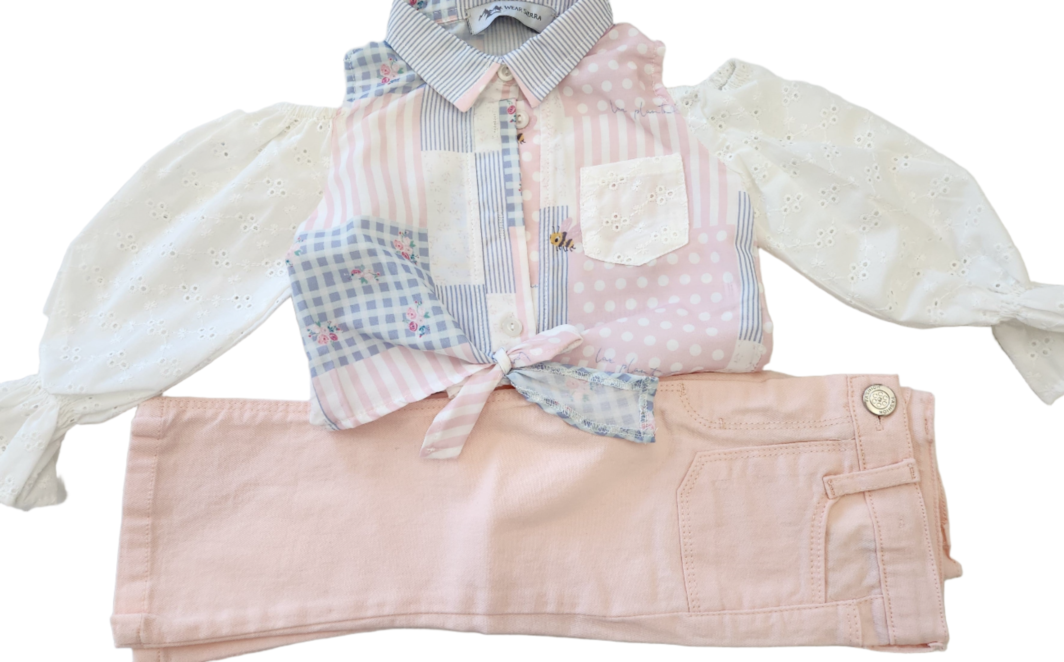 Infant and Toddler Girl's Shirt and Pants 2-Piece Outfit Great for Spring and Summer