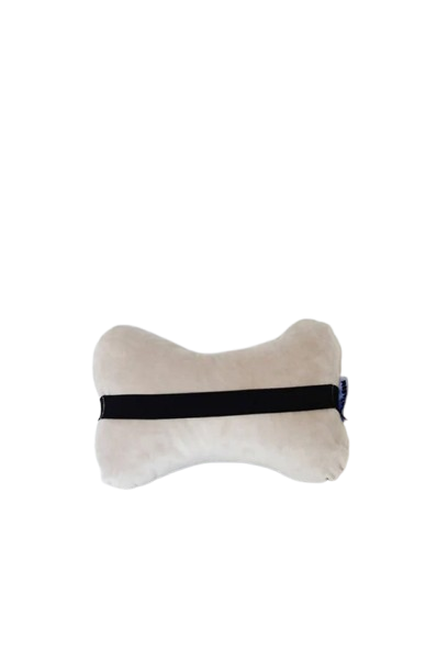Travel Neck Pillow for Car or SUV, Car Neck Pillow with Elastic Strap, Lower Back Support Pillow, 7" x 11" Soft Personal Size Microfiber Pillow, Butterfly Shape Car Pillow - Wear Sierra