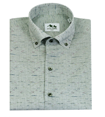 Wear Sierra Top Shelf Men's Linen Short Sleeve Button Down Shirt in Green - Great for Casual Fridays at the Office and Date Nights