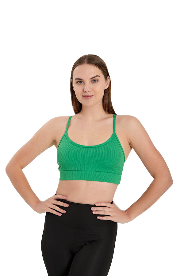 Padded Ladies' Workout Wear, Spaghetti Strap Racer Back, Round Neck Top - NEW ARRIVALS! - Wear Sierra
