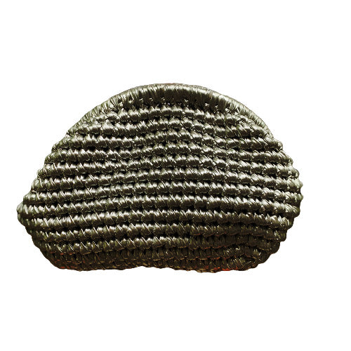 Hand Crafted Clutch Purse in Pretty Metallic Colors Organic Natural Paper Yarn - Wear Sierra