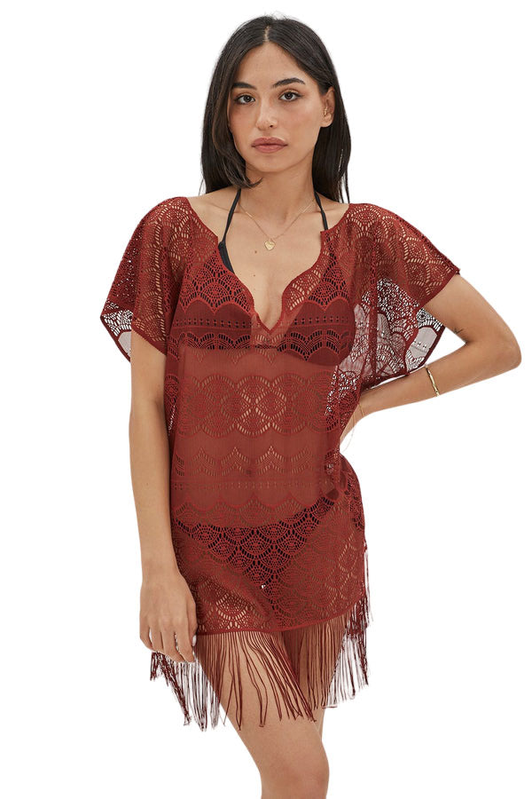 Vibrant Beach Colorful Cover-Ups for Women - Stylish Designs for Vacations and Cruises - One Size Fits All - Easy Care - Multiple Color Options - Wear Sierra