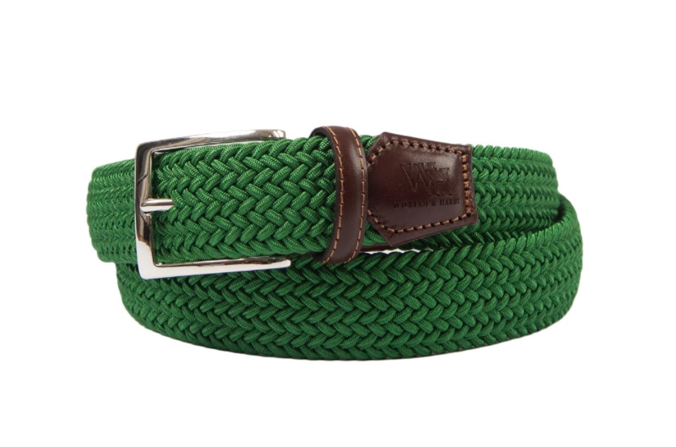 W&H Braided Micro Stripe Stretch Golf Belts for Men & Women