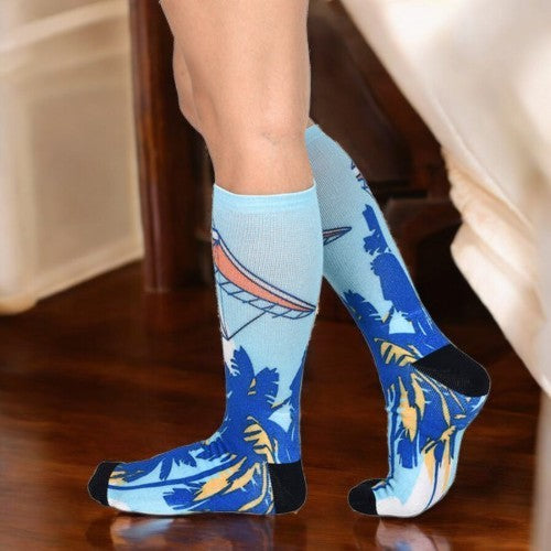 Men & Women's CoolMax Knee-High Socks, Nature Inspired Collection for Men & Women Eco-Friendly Knee High Socks