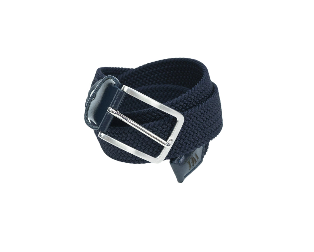 W&H Braided Micro Stripe Stretch Golf Belts for Men & Women