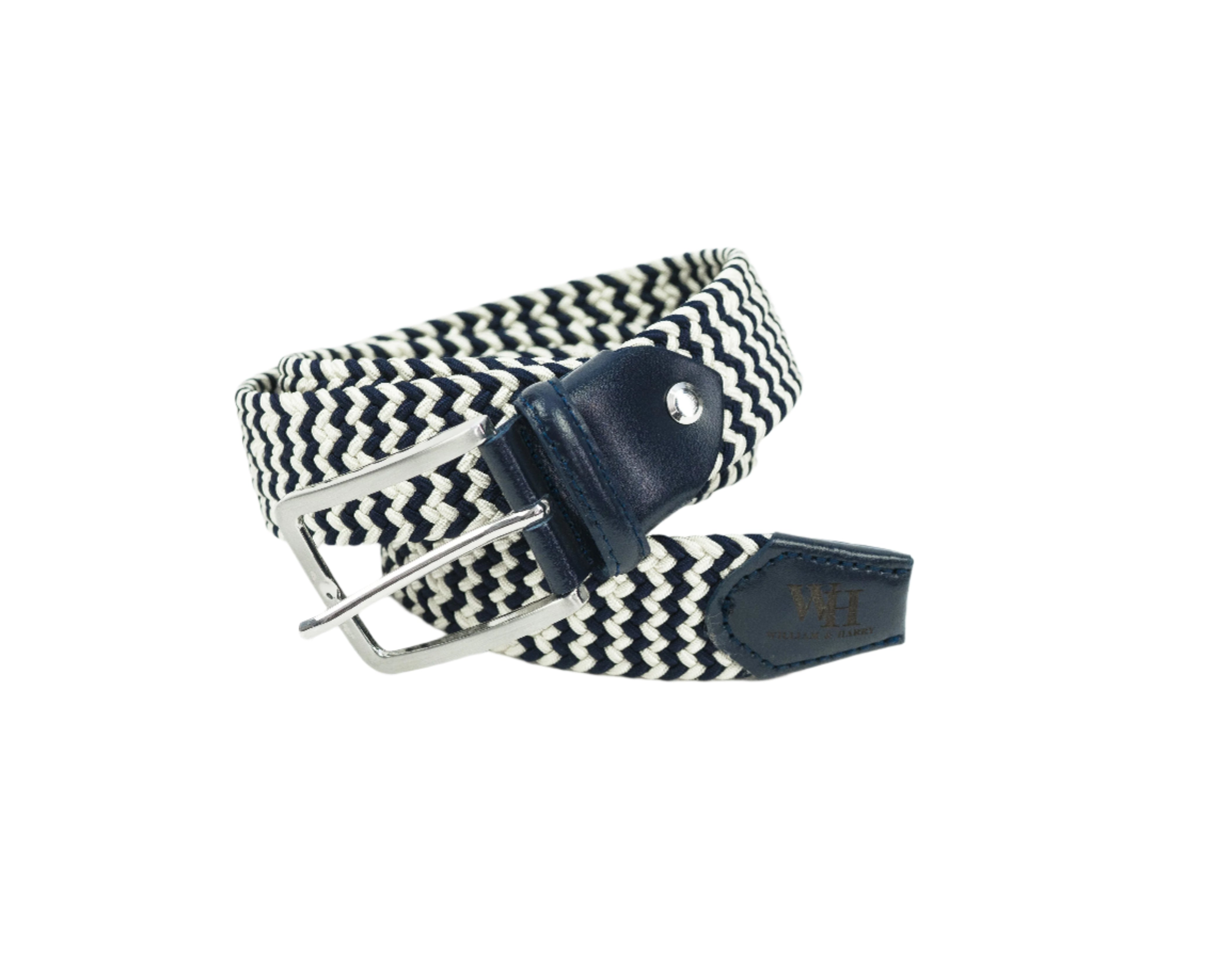 W&H Braided Micro Stripe Stretch Golf Belts for Men & Women