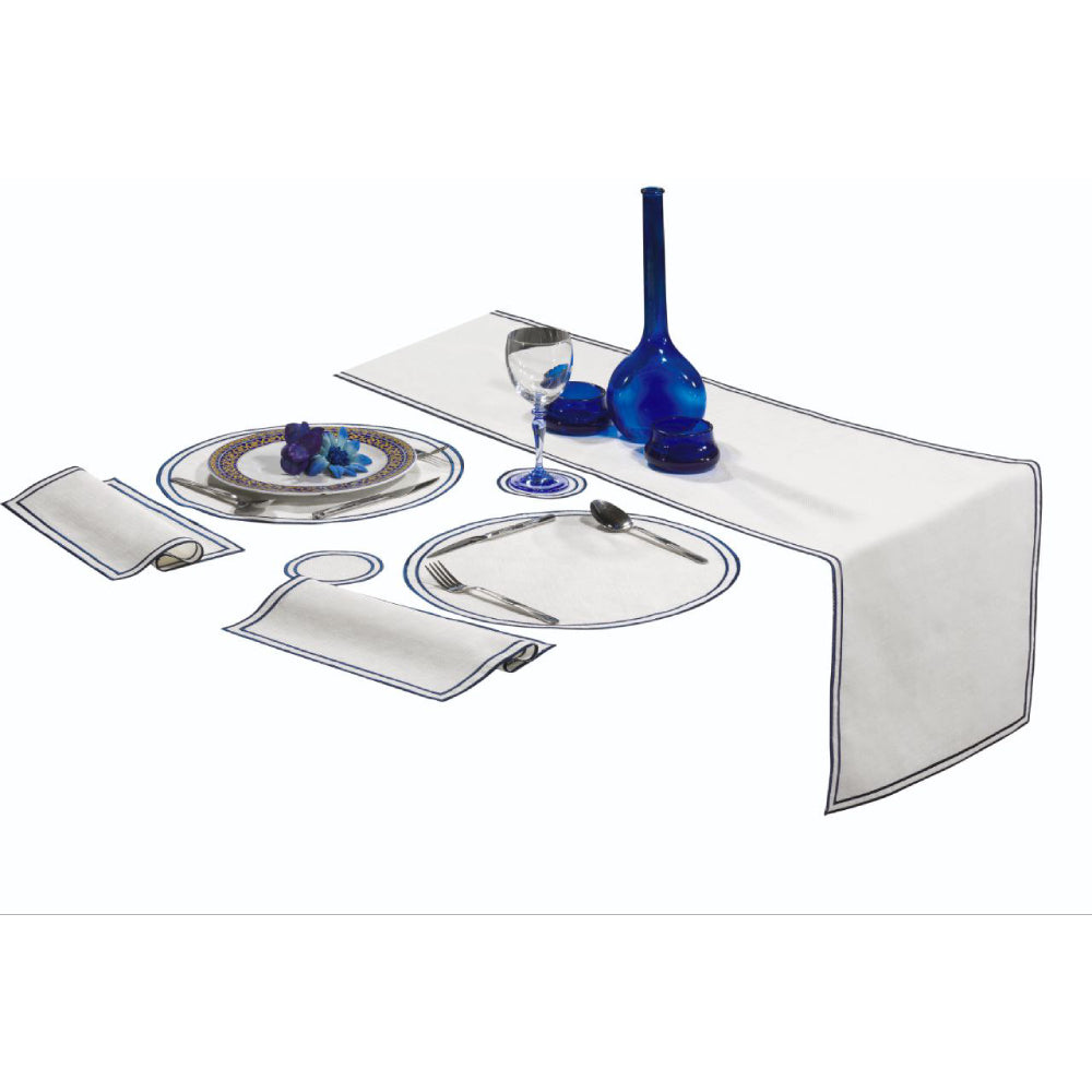 Marina Runner Table Scape Set - Nautical Theme 7 PC Set Great for Couples, Bar Seating - Wear Sierra