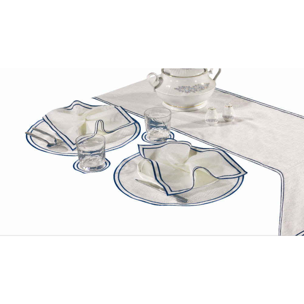 Marina Runner Table Scape Set - Nautical Theme 7 PC Set Great for Couples, Bar Seating - Wear Sierra