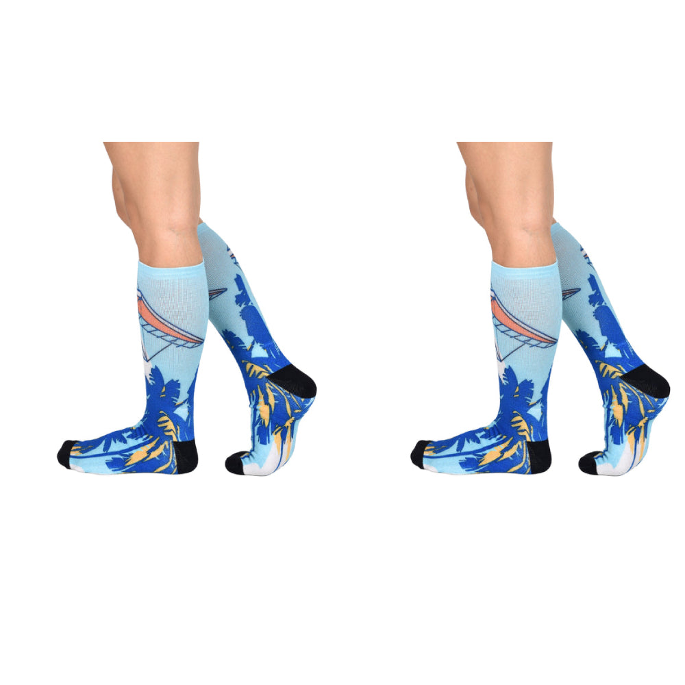 Men & Women's CoolMax Knee-High Socks, Nature Inspired Collection for Men & Women Eco-Friendly Knee High Socks