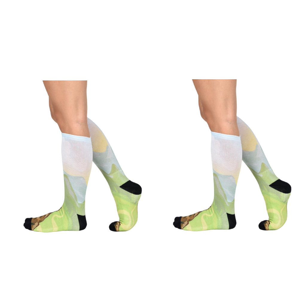 Men & Women's CoolMax Knee-High Socks, Nature Inspired Collection for Men & Women Eco-Friendly Knee High Socks