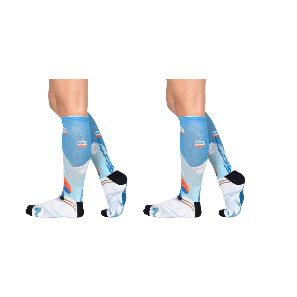 Men & Women's CoolMax Knee-High Socks, Nature Inspired Collection for Men & Women Eco-Friendly Knee High Socks