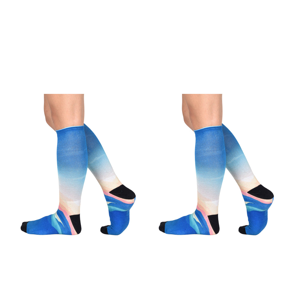 Men & Women's CoolMax Knee-High Socks, Nature Inspired Collection for Men & Women Eco-Friendly Knee High Socks