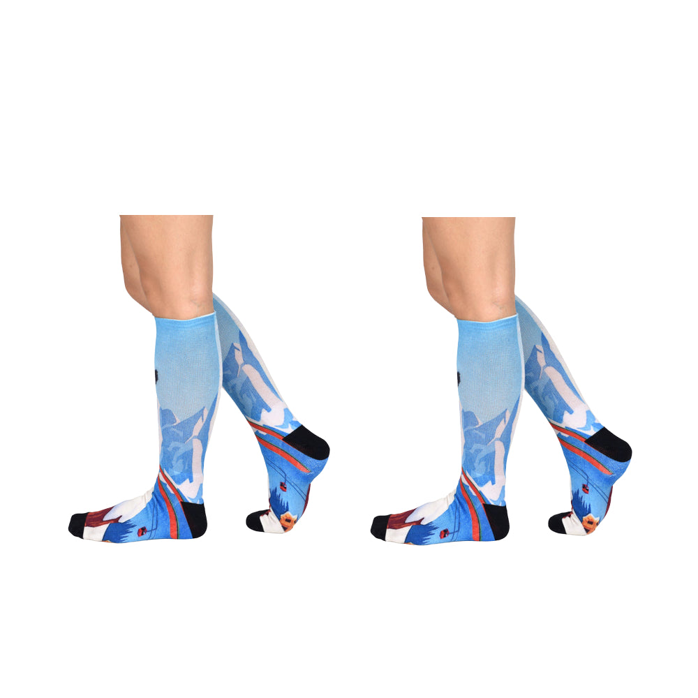 Men & Women's CoolMax Knee-High Socks, Nature Inspired Collection for Men & Women Eco-Friendly Knee High Socks
