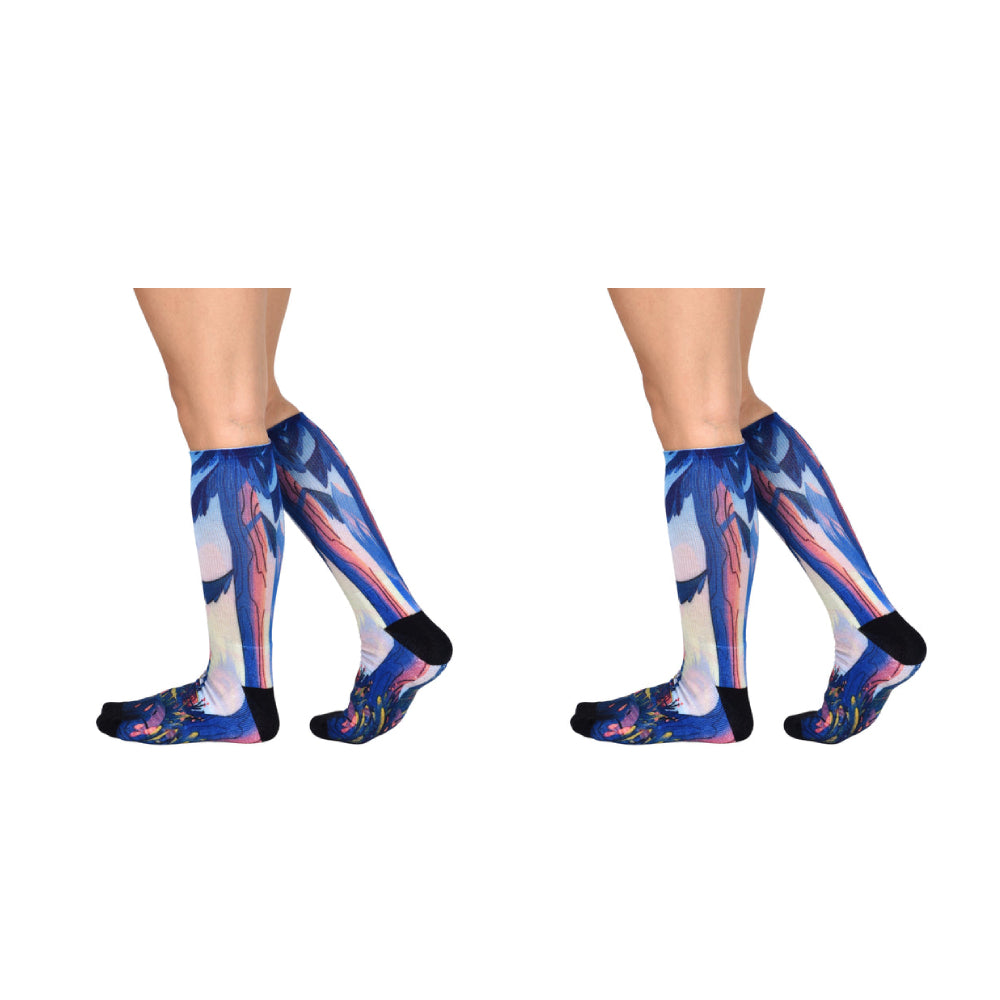 Men & Women's CoolMax Knee-High Socks, Nature Inspired Collection for Men & Women Eco-Friendly Knee High Socks