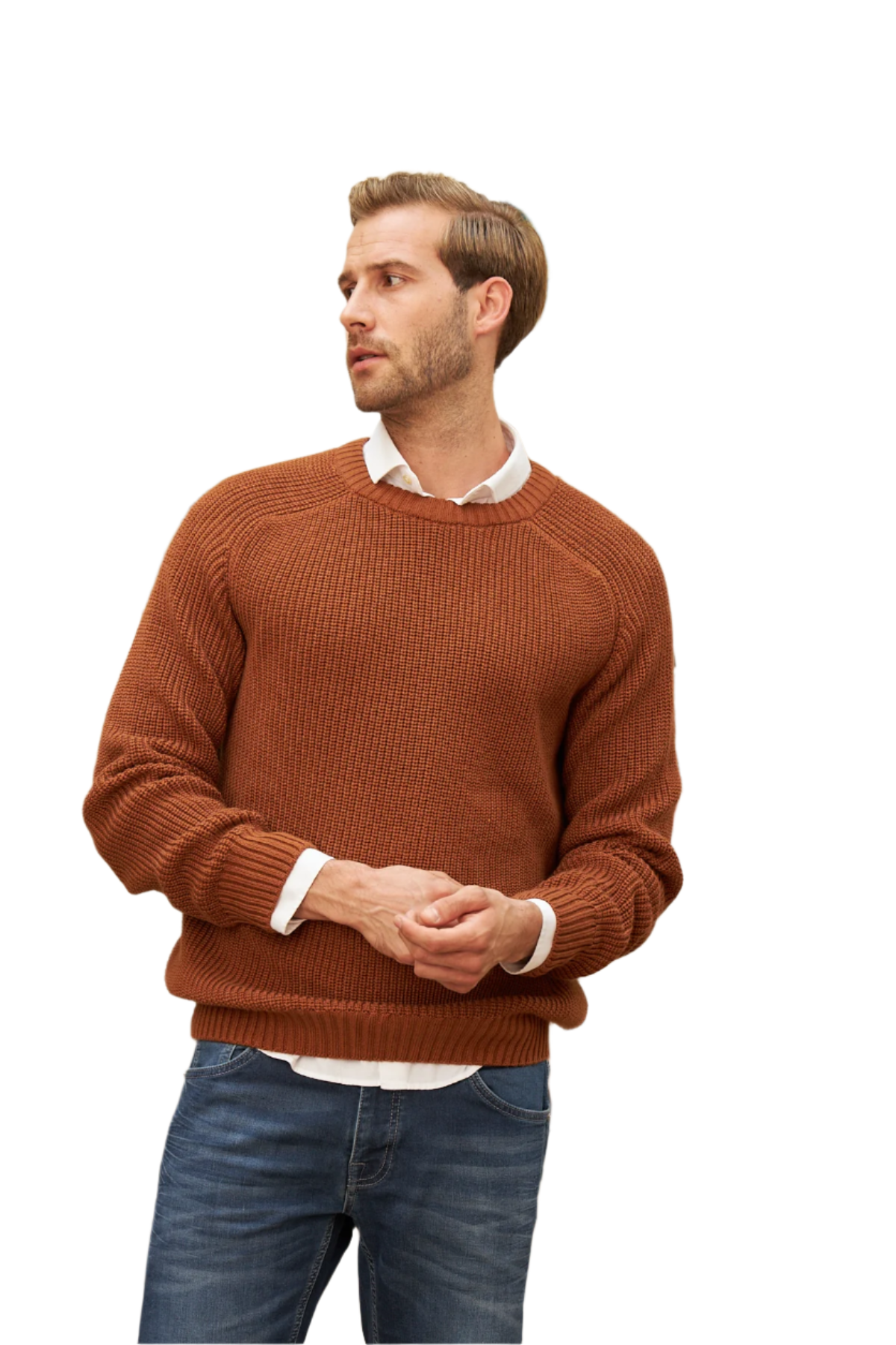 Men's Long-Sleeve Crewneck Mid-Weight Pullover Sweater in Many Popular Colors - Great Gift for Husband, Dad or Boyfriend
