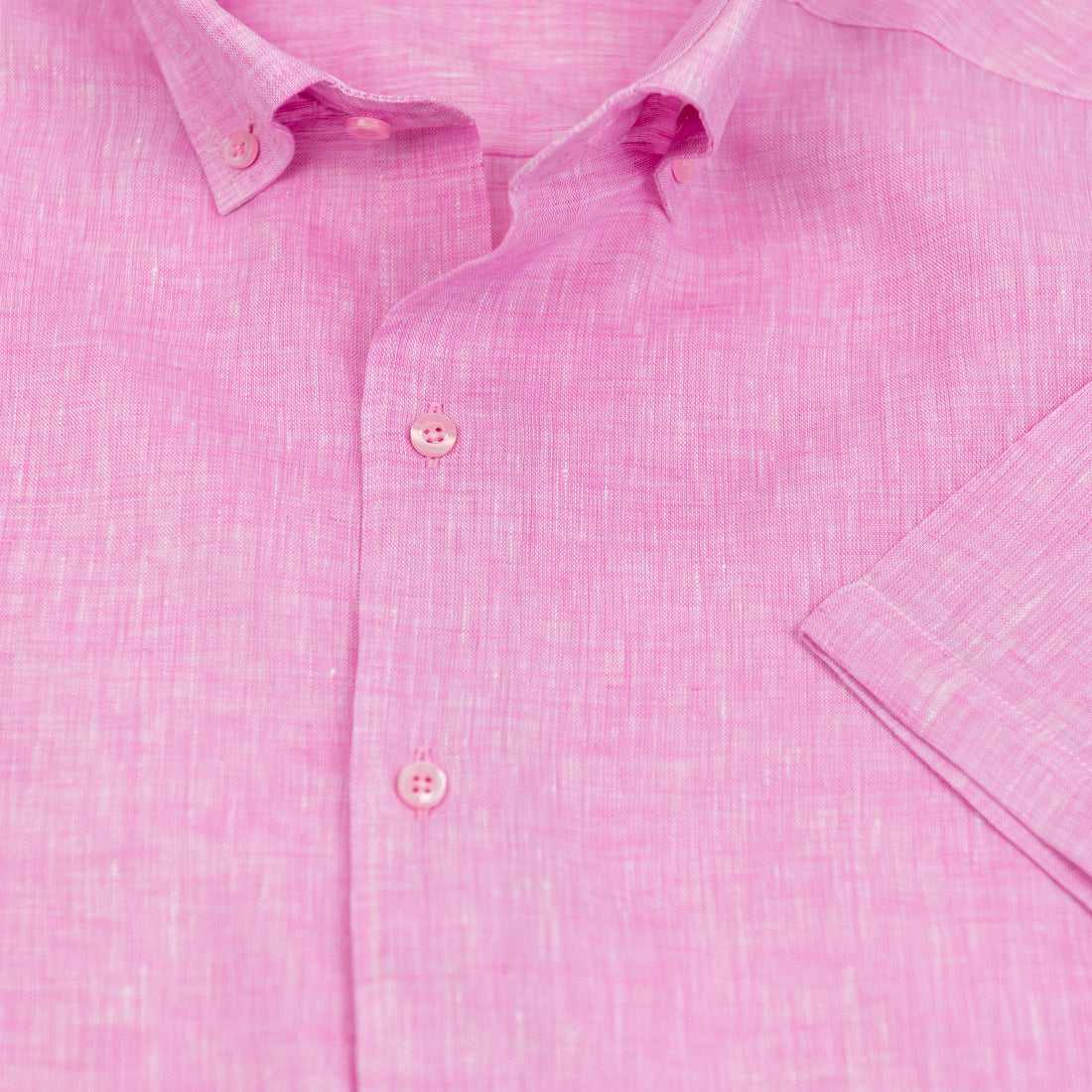 Wear Sierra Top Shelf Men's Linen Short Sleeve Button Down Shirt in Pink