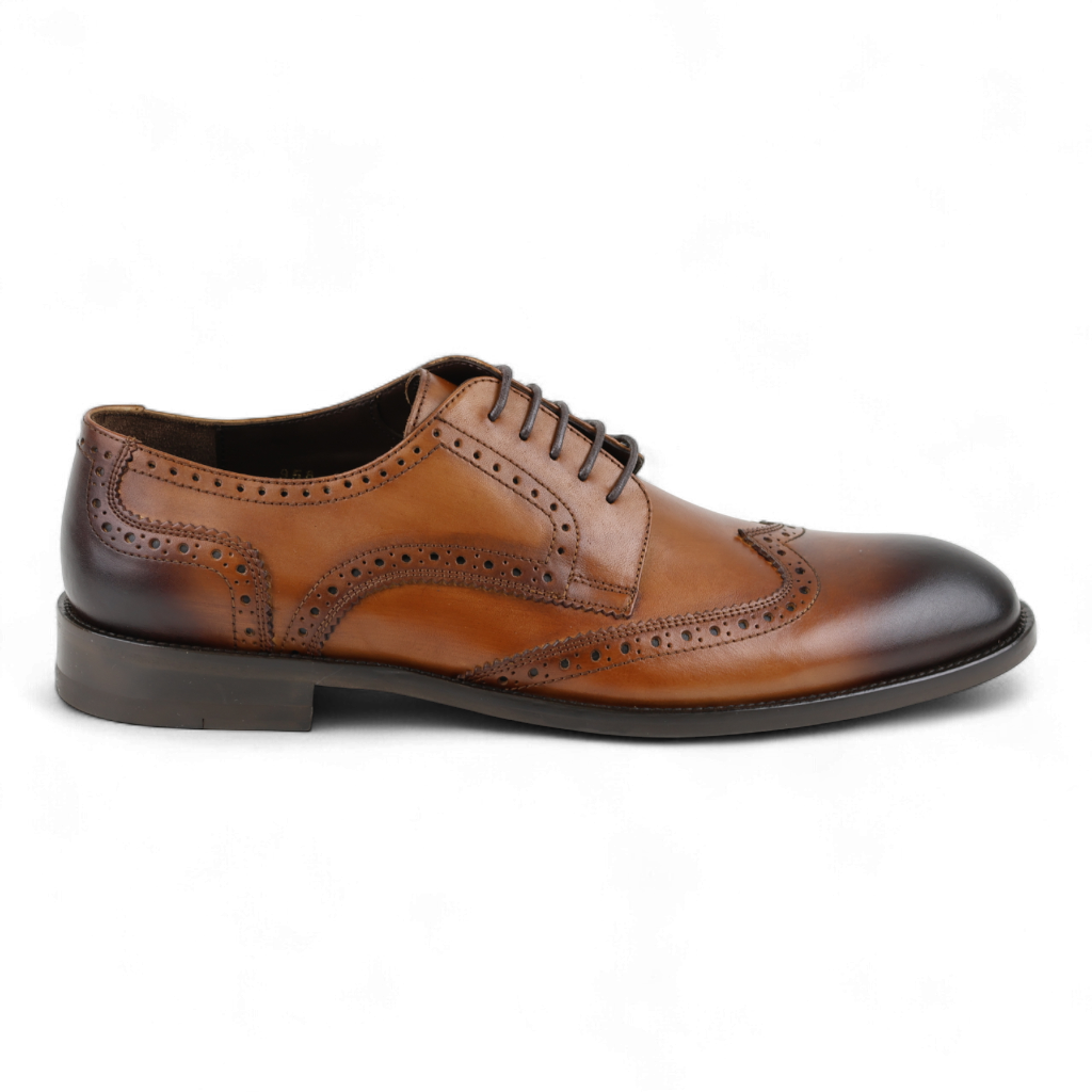 Men's Wingtip Dress Shoes in All Leather (Plotinus Style)