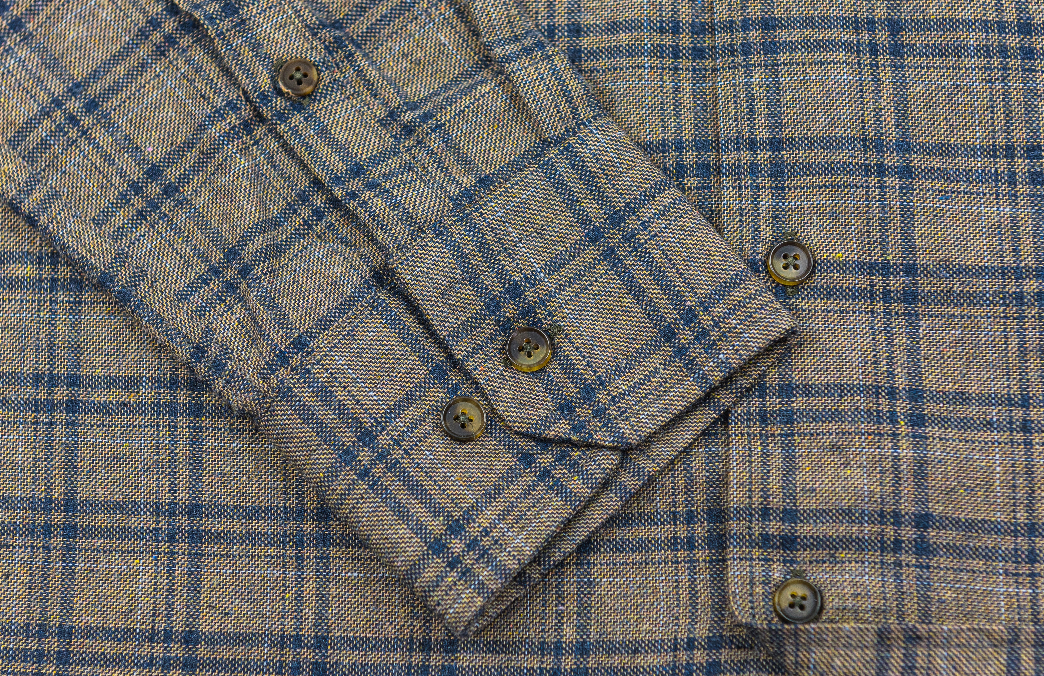 Wear Sierra Top Shelf Men's Cotton Long Sleeve Button Down Shirts in Brown Plaid