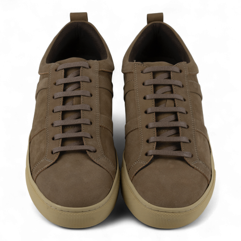 Men's Nubuck Leather Sneakers - Perfect for Casual Wear (Spinoza Style)