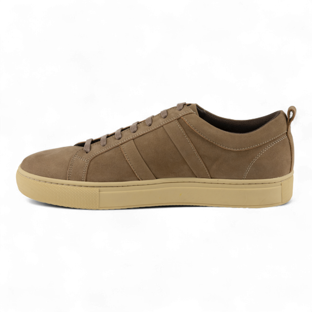 Men's Nubuck Leather Sneakers - Perfect for Casual Wear (Spinoza Style)