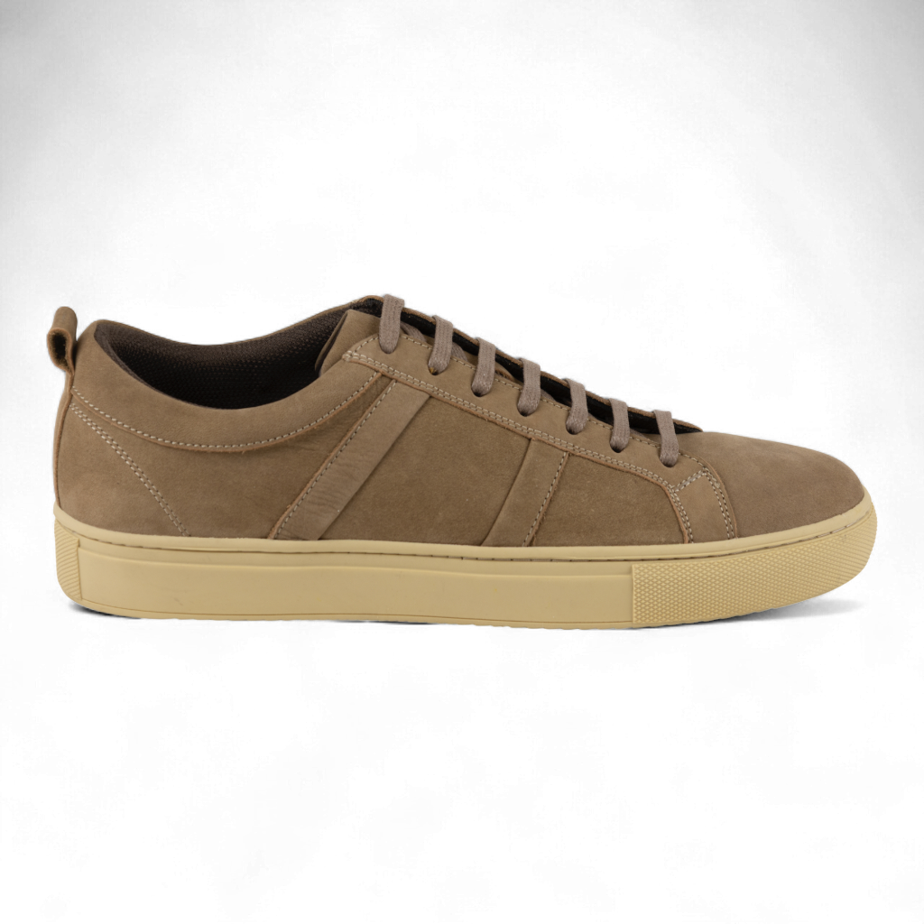 Men's Nubuck Leather Sneakers - Perfect for Casual Wear (Spinoza Style)