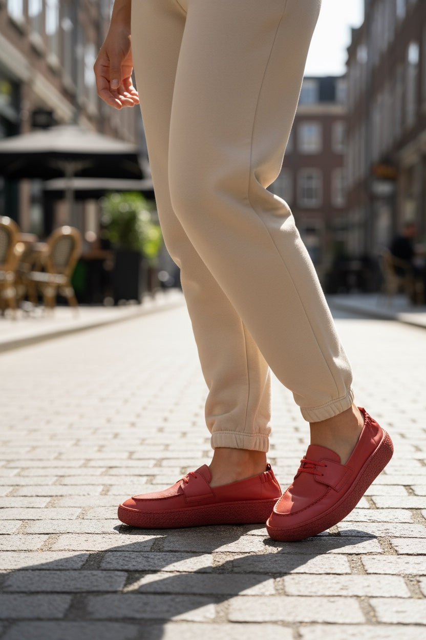 Women's Slip on Leather Shoes, Buttery Soft Calfskin Loafers (Stella Style)