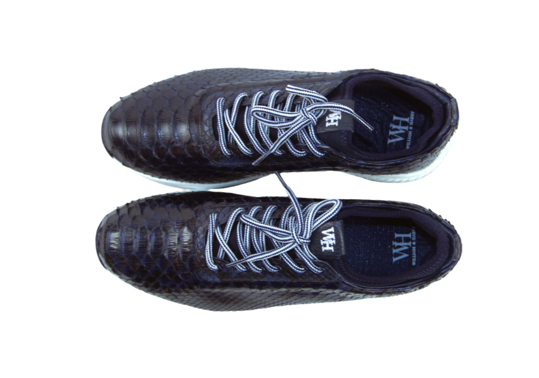 W&H Men's Viper Python Golf Shoes in Navy